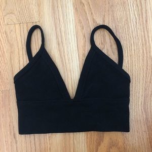 Ribbed longline urban outfitters out from under cali bralette top